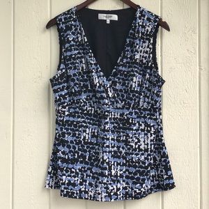 Jones Studio Separates Printed Sleeveless Top